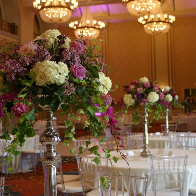 Wedding Flowers, High Table Centerpiece